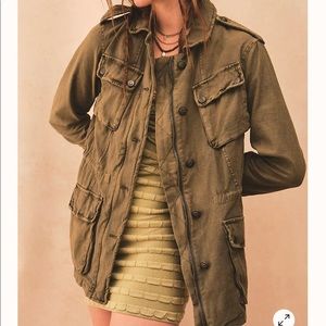 Free People Army Green Jacket